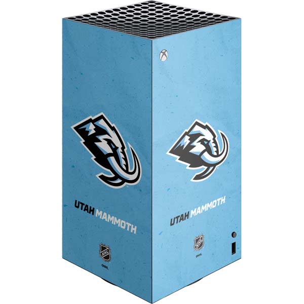 NHL Utah Mammoth Distressed Blue XBox Series X Digital Edition Console Skin