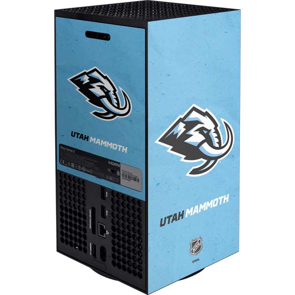 NHL Utah Mammoth Distressed Blue XBox Series X Digital Edition Console Skin