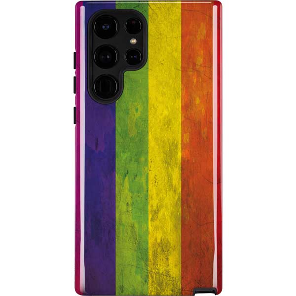 Distressed Rainbow Flag Galaxy Cases