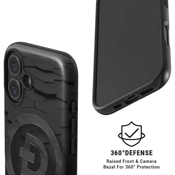 Doge Coin Textured Logo iPhone 16 Magsafe Impact Case