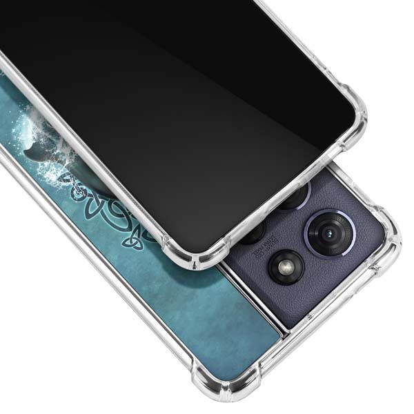 Dolphin Celtic Knot by Brigid Ashwood Moto G Stylus 5G (2025) Clear Case