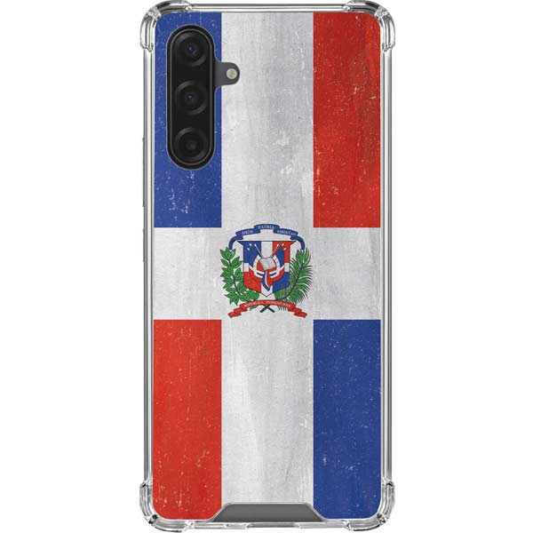 Dominican Republic Flag Distressed Galaxy Cases