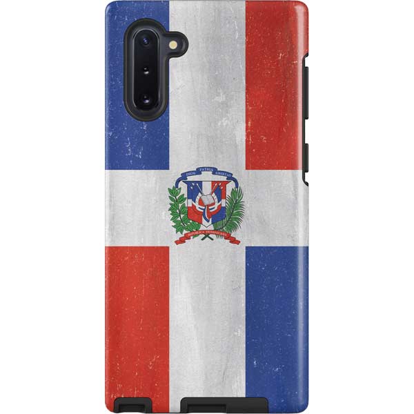 Dominican Republic Flag Distressed Galaxy Cases