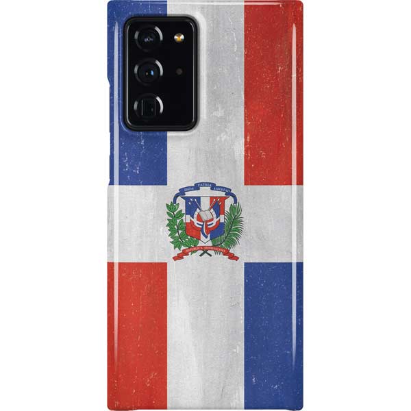 Dominican Republic Flag Distressed Galaxy Cases