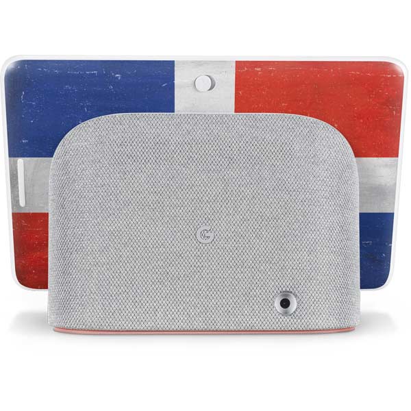 Dominican Republic Flag Distressed Google Home Hub Skin