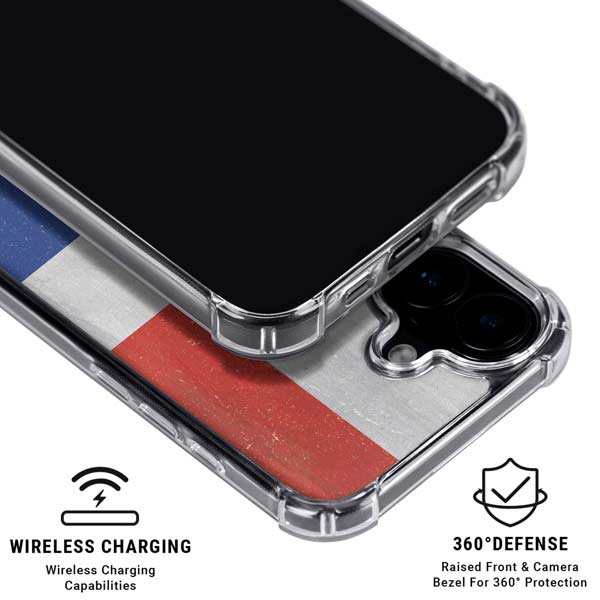 Dominican Republic Flag Distressed iPhone 17 MagSafe Case