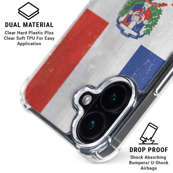 Dominican Republic Flag Distressed iPhone 17 MagSafe Case