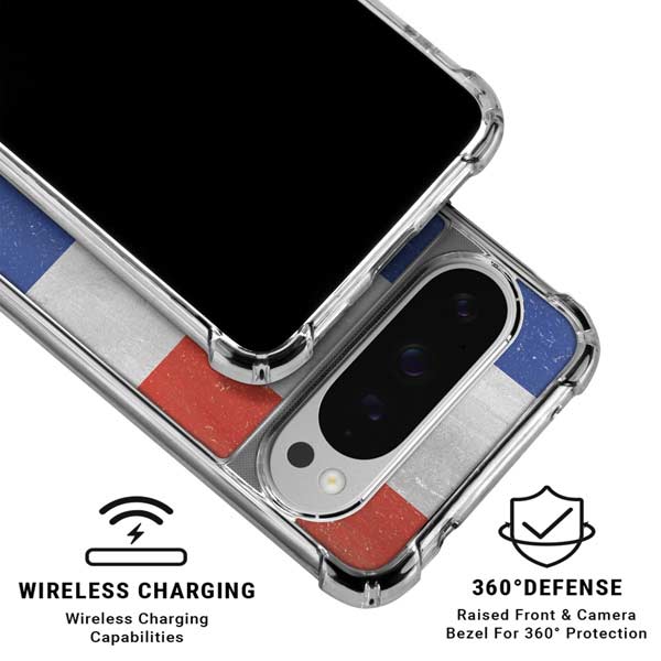 Dominican Republic Flag Faded Google Pixel 10 Pro Clear Case