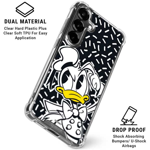 Disney Friends Donald Duck Thinking Galaxy S26 Plus Clear Case