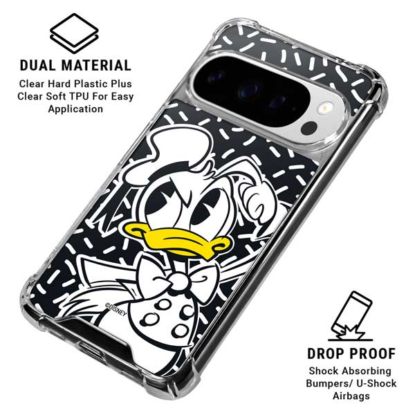 Disney Friends Donald Duck Thinking Google Pixel 10 Pro XL Clear Case