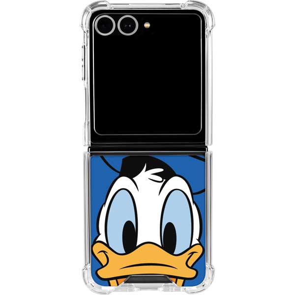 Disney Friends Donald Duck Up Close Galaxy Z Flip7 Clear Case