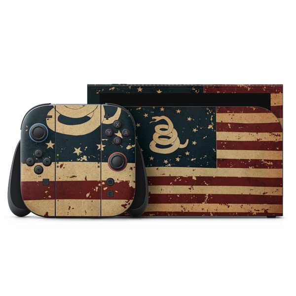 Dont Tread On Me American Flag Nintendo Switch 2 (2025) with Joy-Con Skin