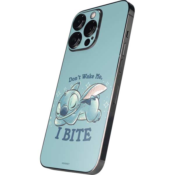 Disney Lilo and Stitch Dont Wake Me I Bite iPhone 15 Pro Skin