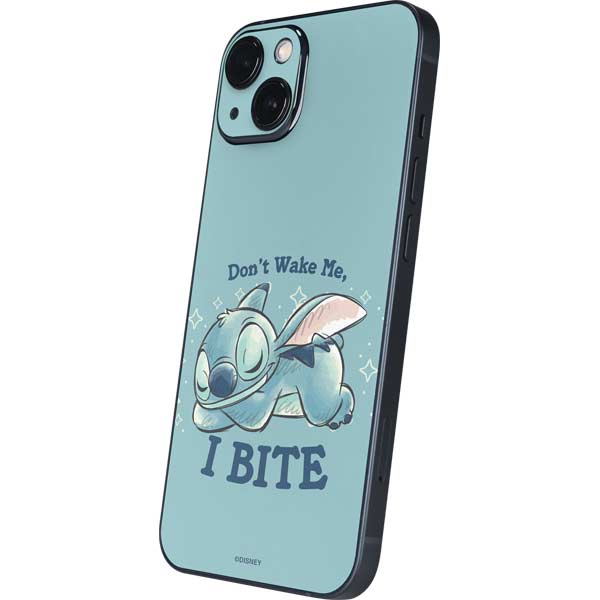 Disney Lilo and Stitch Dont Wake Me I Bite iPhone 15 Skin