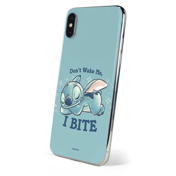 Disney Lilo and Stitch Dont Wake Me I Bite iPhone XS Max Skin