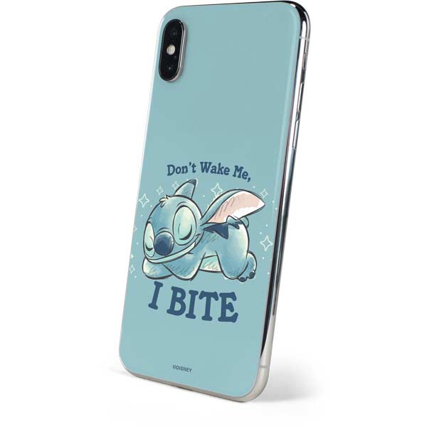 Disney Lilo and Stitch Dont Wake Me I Bite iPhone XS Skin