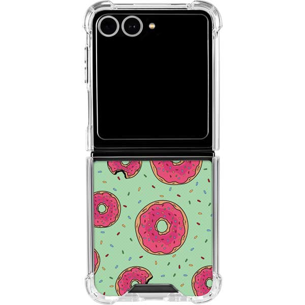 Donuts Foodie Galaxy Z Flip7 Clear Case