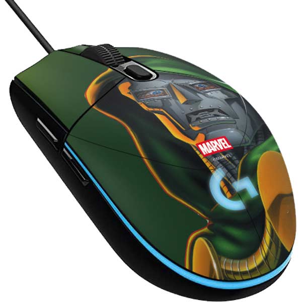 Marvel Dr. Doom Portrait G203 Prodigy RGB Wired Gaming Mouse Skin