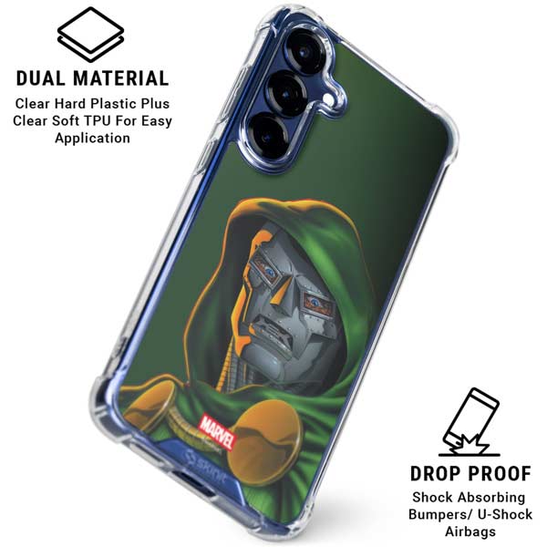 Marvel Dr. Doom Portrait Galaxy S25 Plus Clear Case