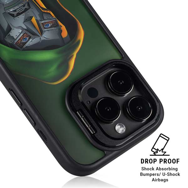 Marvel Dr. Doom Portrait iPhone 14 Pro Kickstand Case
