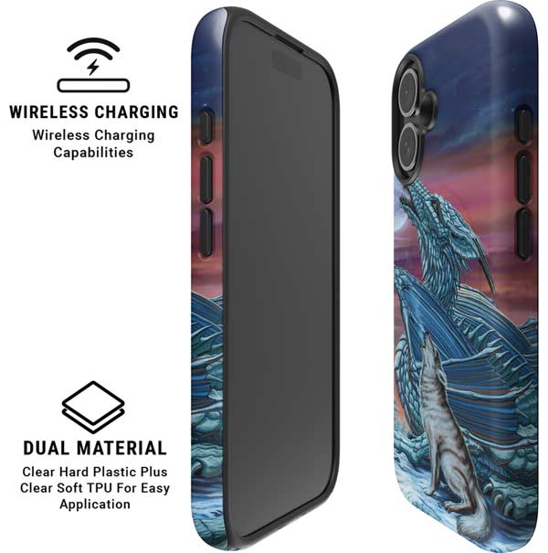 Dragon and the Wolf by Ed Beard Jr iPhone 16 Magsafe Impact Case