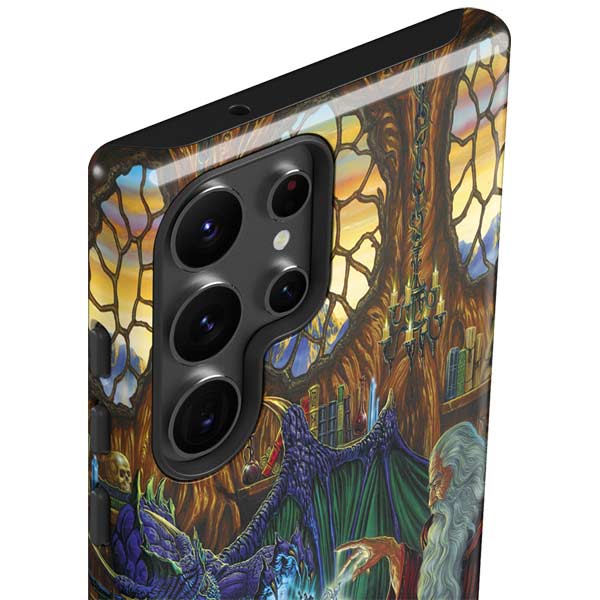 Dragon and Wizard Playing Chess by Ed Beard Jr Galaxy S23 Ultra Pro Case