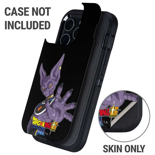 Dragon Ball Super Beerus Portrait Otterbox Defender iPhone Skin