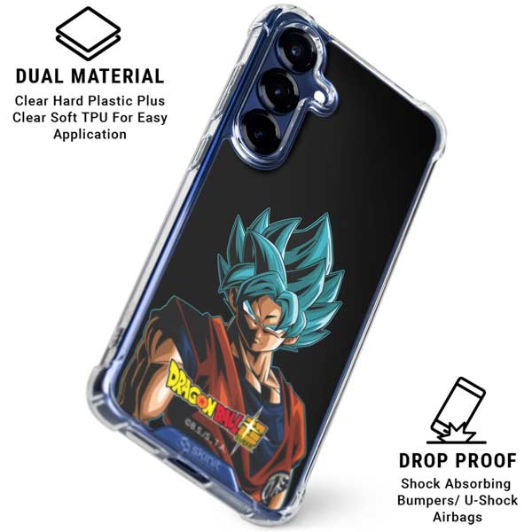 Dragon Ball Super Goku Galaxy S25 Plus Clear Case