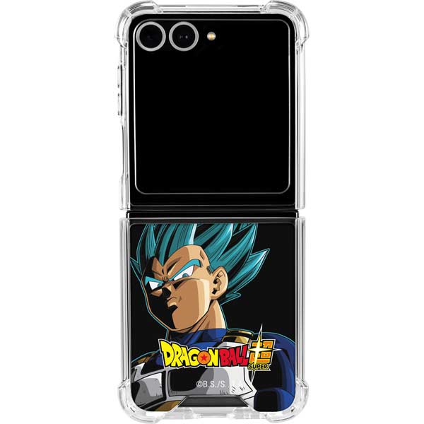 Dragon Ball Super Vegeta Galaxy Z Flip7 Clear Case