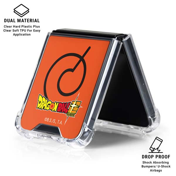 Dragon Ball Super Whis Symbol Galaxy Z Flip7 Clear Case