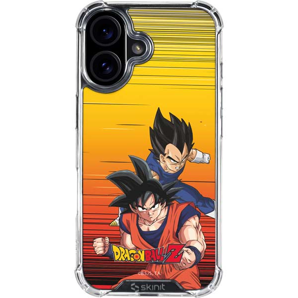 Dragon Ball Z Goku & Vegeta iPhone 16 Plus Clear Case