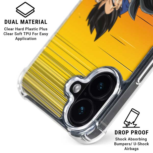 Dragon Ball Z Goku & Vegeta iPhone 16 Plus Clear Case