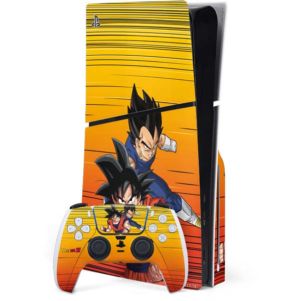 Dragon Ball Z Goku & Vegeta PS5 Slim Disk Bundle Skin