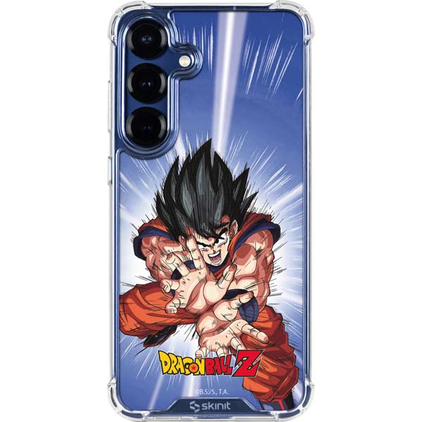 Dragon Ball Z Goku Kamehameha Blast Galaxy S25 FE Clear Case