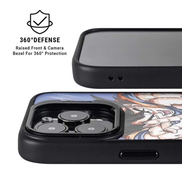 Dragon Ball Z Goku Kamehameha Blast iPhone 14 Pro Kickstand Case