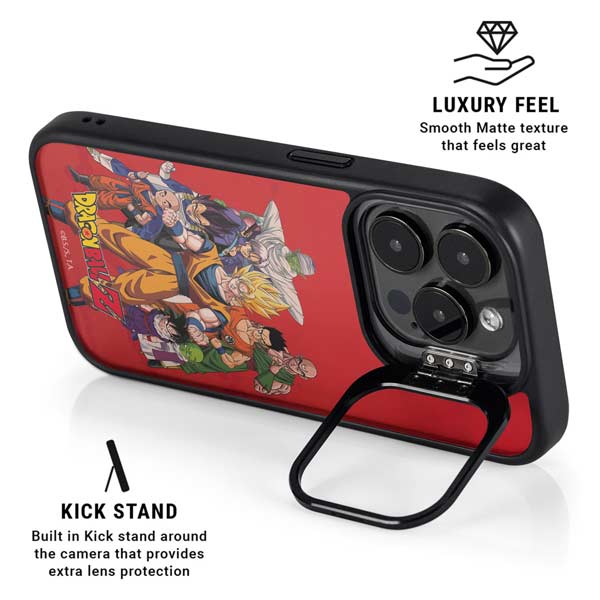 Dragon Ball Z Group iPhone 14 Pro Kickstand Case
