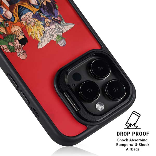 Dragon Ball Z Group iPhone 14 Pro Kickstand Case