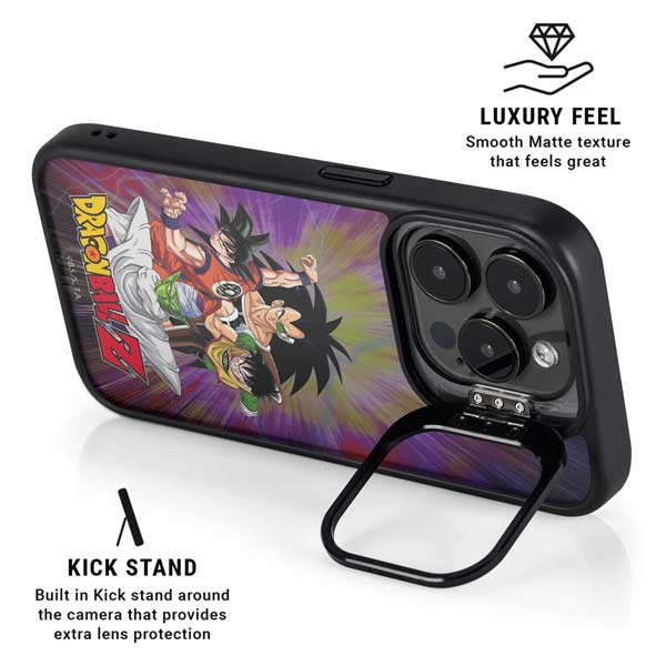 Dragon Ball Z Saiyan Saga iPhone 14 Pro Kickstand Case