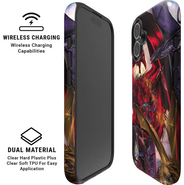 Dragon Battle by Ruth Thompson iPhone 16 Magsafe Impact Case