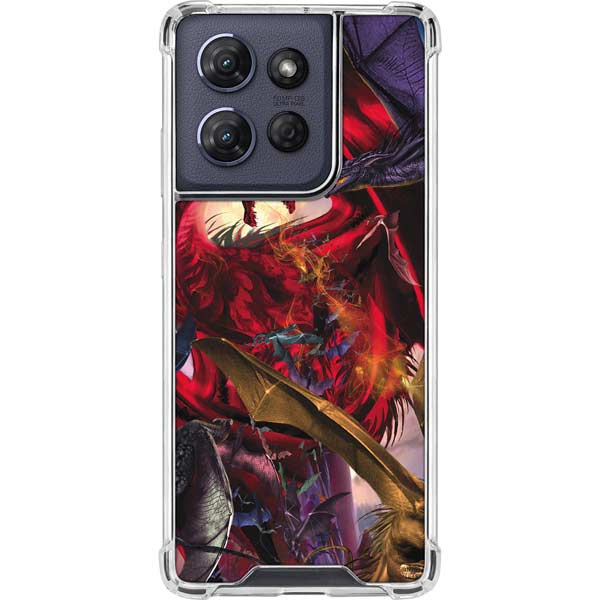 Dragon Battle by Ruth Thompson Moto G Play 5G (2025) Clear Case
