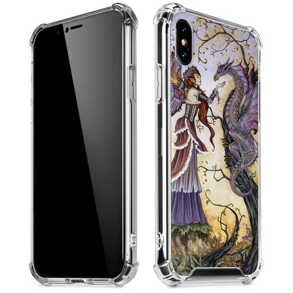 Dragon Charmer Fairy by Amy Brown iPhone X/XS Clear Case
