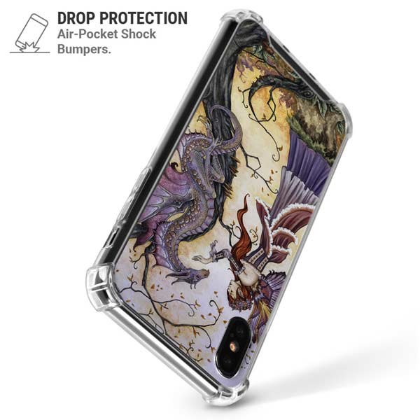 Dragon Charmer Fairy by Amy Brown iPhone X/XS Clear Case