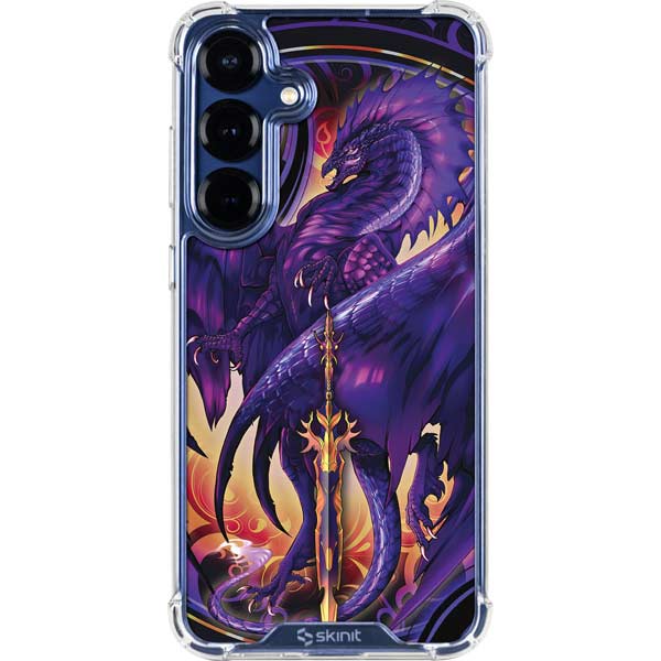 Dragonblade Netherblade Purple by Ruth Thompson Galaxy S25 Plus Clear Case