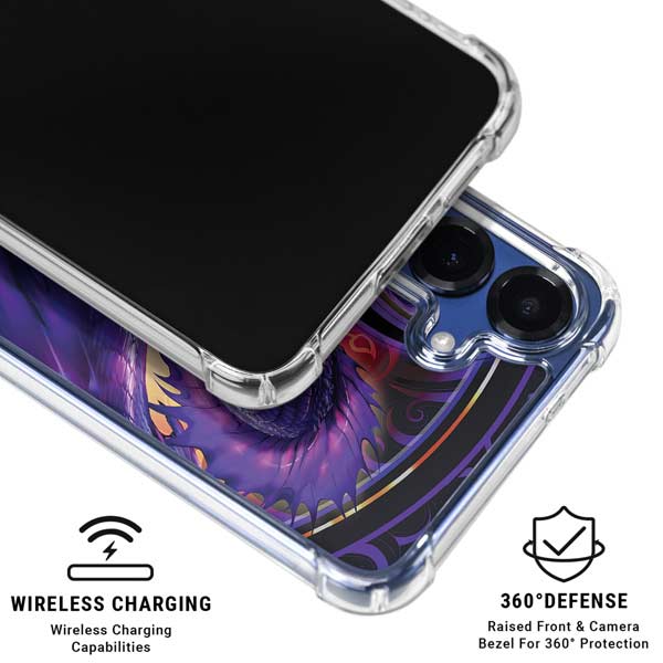 Dragonblade Netherblade Purple by Ruth Thompson Galaxy S25 Plus Clear Case