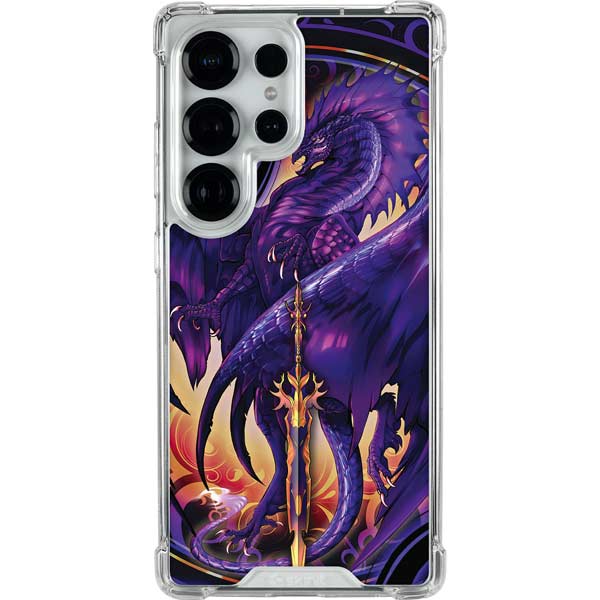 Dragonblade Netherblade Purple by Ruth Thompson Galaxy S25 Ultra Clear Case