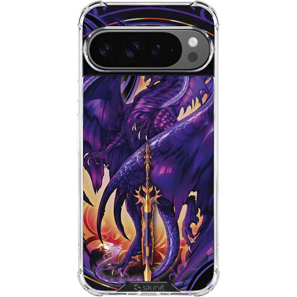 Dragonblade Netherblade Purple by Ruth Thompson Google Pixel 10 Pro XL Clear Case
