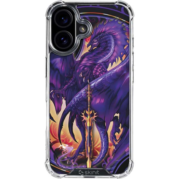 Dragonblade Netherblade Purple by Ruth Thompson iPhone 17 Clear Case