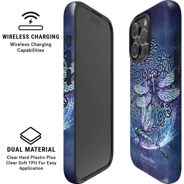 Dragonfly Celtic Knot by Brigid Ashwood iPhone 16 Pro Magsafe Impact Case