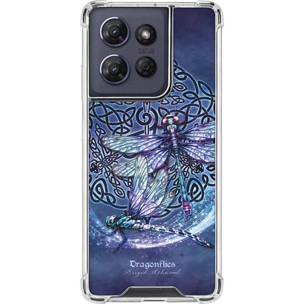 Dragonfly Celtic Knot by Brigid Ashwood Moto G 5G (2025) Clear Case