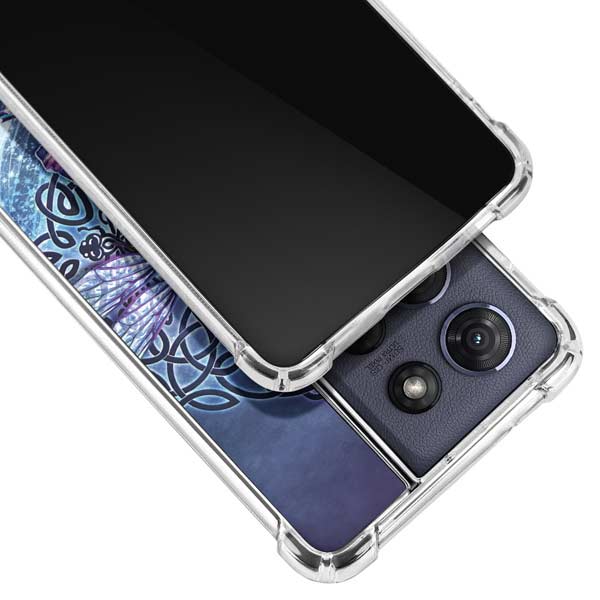 Dragonfly Celtic Knot by Brigid Ashwood Moto G 5G (2025) Clear Case